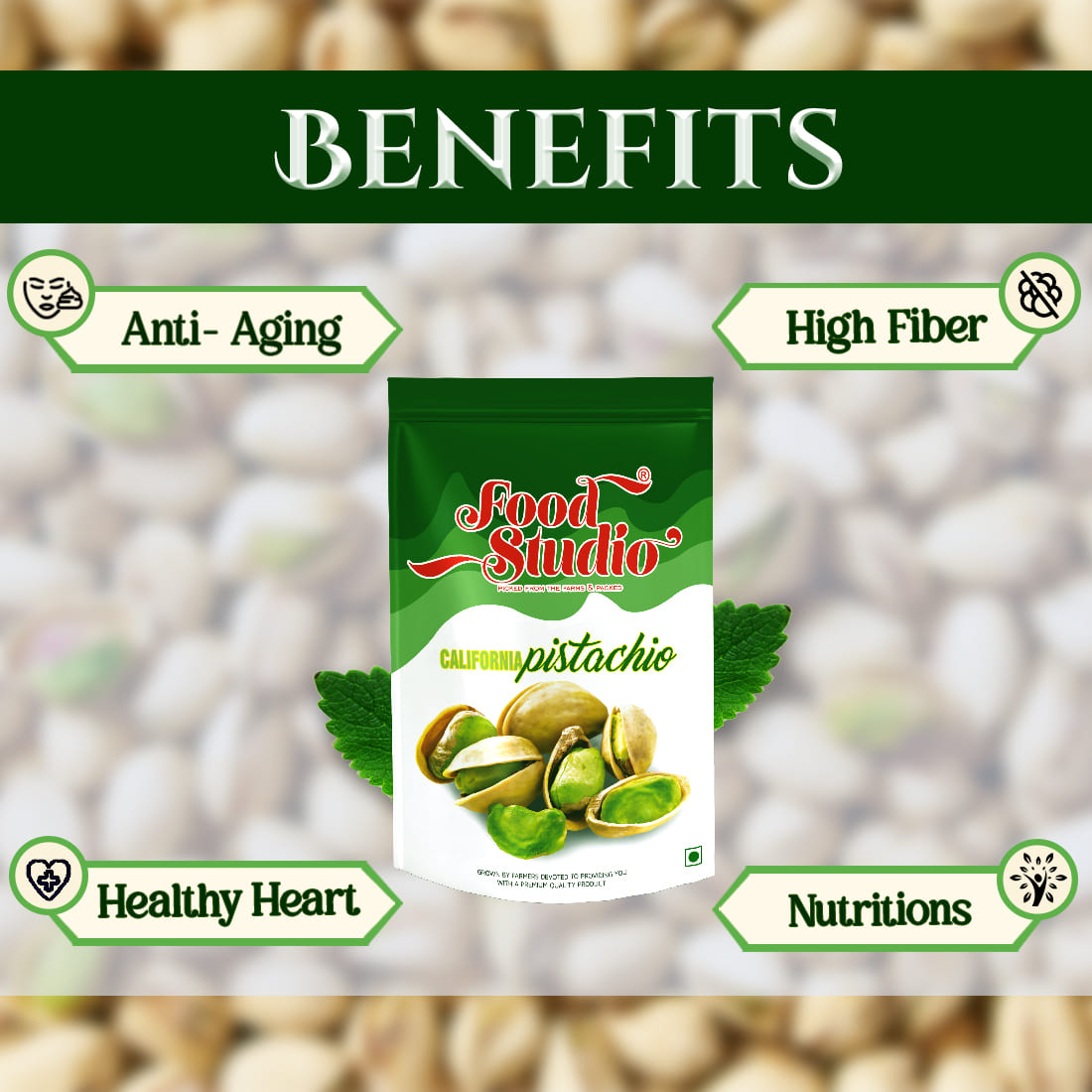 Exclusive Dry Fruits Combo (Pistachios Green Pouch 250g & Walnuts Blue Pouch 500g)