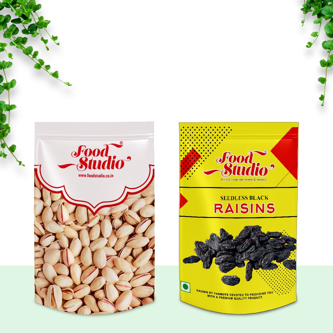 Exclusive Nuts Combo (Pistachios & Seedless Black Raisins 250g Each)