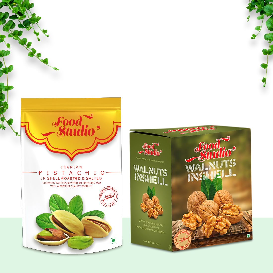 Exclusive Dry Fruits Combo (Pistachios Yellow Pouch 250g & Walnuts 500g)